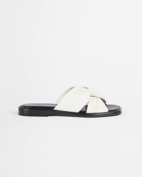 <P>Soft Leather Flat Sandal</P>